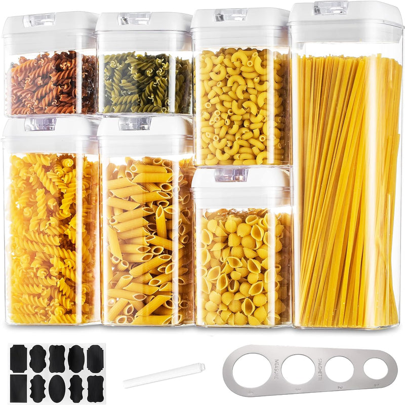 Vorratsdosen Aufbewahrungsbox Küche Vorratsbehälter Aufbewahrung: 7 Stück Luftdichte Pasta Behälter