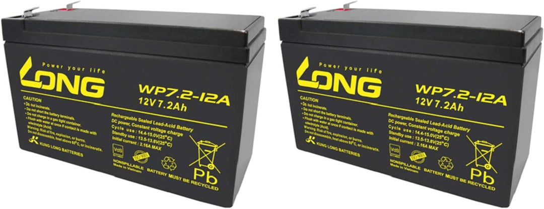 2X Ersatz Akku für 12V 7,2Ah kompatibel Treppenlift Sitzlift Flow 1 2 Minivator 950 2000 Acorn Super