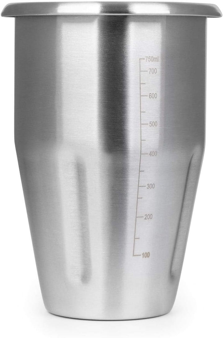 Klarstein Kraftpaket Pro Edelstahlbecher, Zubehör, Ersatz, Kapazität: 1 Liter, Mixbecher, Edelstahl,