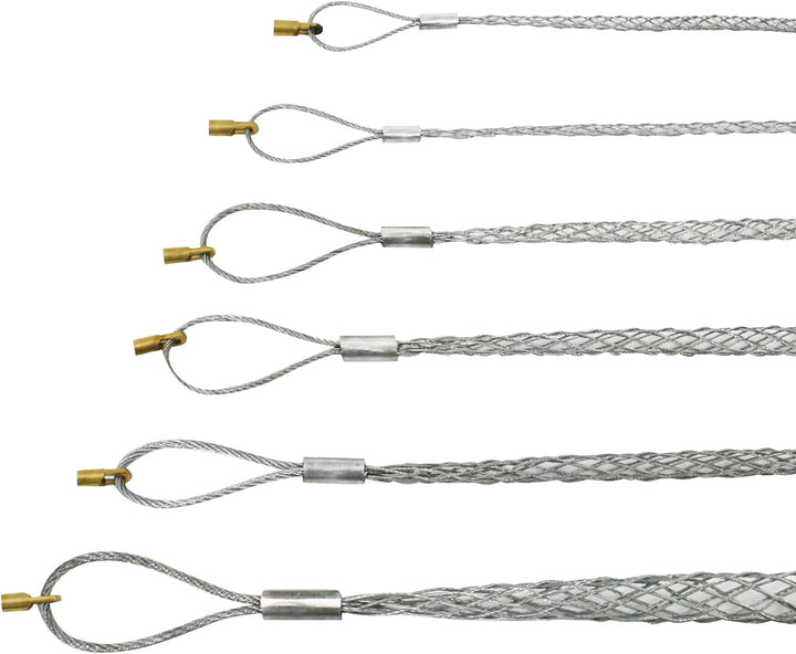 IRSCorp Kabelzug-Griffsocke, flexibles Auge, Netzseil, Kabelsocken-Set, verzinkter Stahl, rutschfest