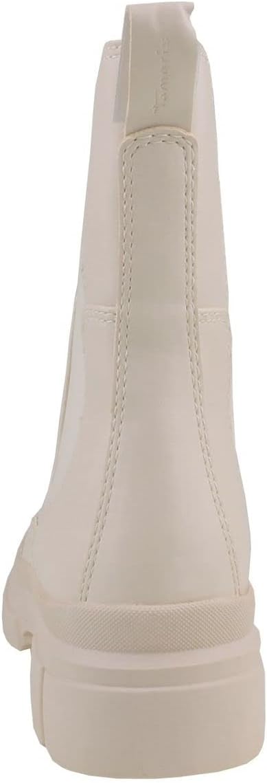 Tamaris Damen 1-1-25478-29 Stiefelette 41 EU Ivory Uni, 41 EU Ivory Uni