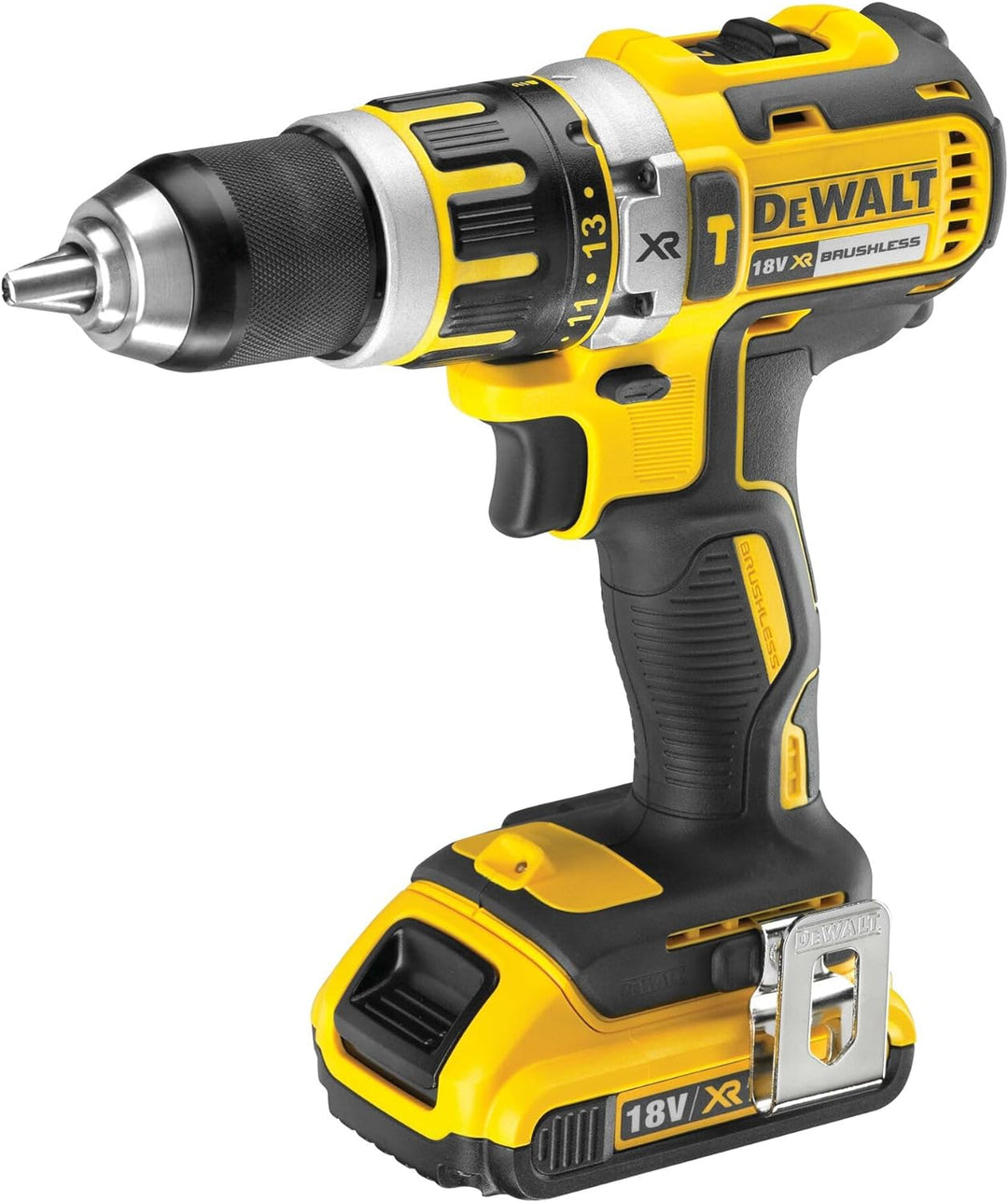 Dewalt 18 Volt 2-Gang Akku-Schlagbohrschrauber DCD795D2 (Bürstenloser Motor-Technologie, Vollmetallg