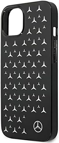 Mercedes MEHCP13SESPBK Hülle für iPhone 13 Mini 5,4" schwarz Silver Stars Pattern