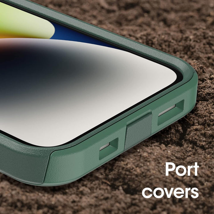 OtterBox Schutzhülle für iPhone 14 & iPhone 13 Commuter Series – Trees Company (grün), schlank und r