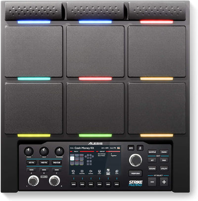 Alesis Strike Multipad - Perkussions-Pad mit 9 RGB-hintergrundbeleuchteten Pads, Sampler, Looper, 4,