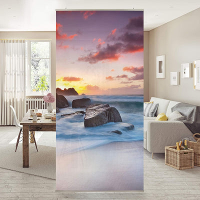 Bilderwelten Raumteiler Am Meer in Cornwall 250x120cm ohne Halterung 250x120cm without hanger, 250x1