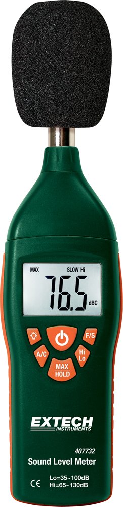 Extech Instruments 407732 Schallpegelmessgerät für niedrige/hohe Reichweite