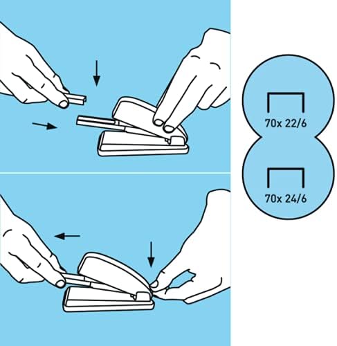 Petrus Klassisches Heftgerät, Metall, Modell 226 WOW, grün