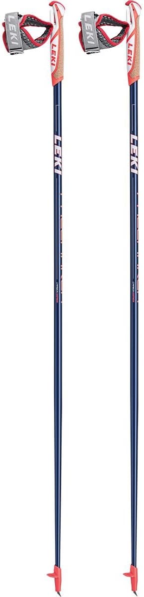 LEKI Pacemaker Nordic Walking Stock 130 Dark Blue Metalic/White/Neon Red, 130 Dark Blue Metalic/Whit