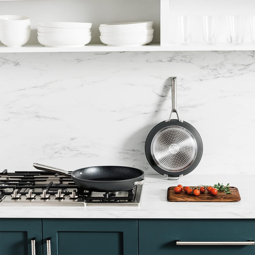 Ninja Foodi ZEROSTICK stapelbare Bratpfanne mit Deckel 26cm, harteloxiertes Aluminium, langlebig, pl