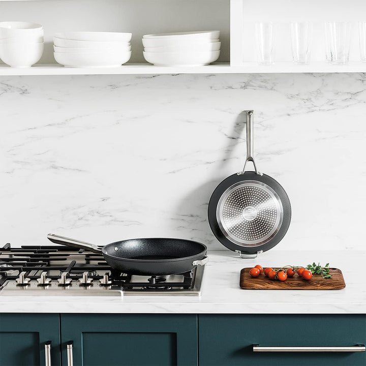 Ninja Foodi ZEROSTICK stapelbare Bratpfanne mit Deckel 26cm, harteloxiertes Aluminium, langlebig, pl