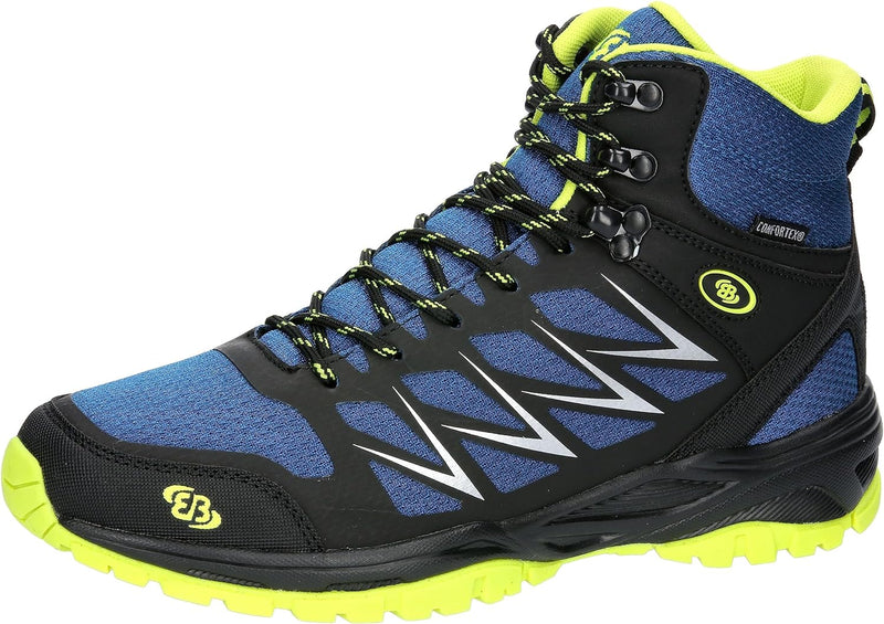 Brütting Herren Norwalk High Traillaufschuh 36 EU Blau Schwarz Lemon, 36 EU Blau Schwarz Lemon