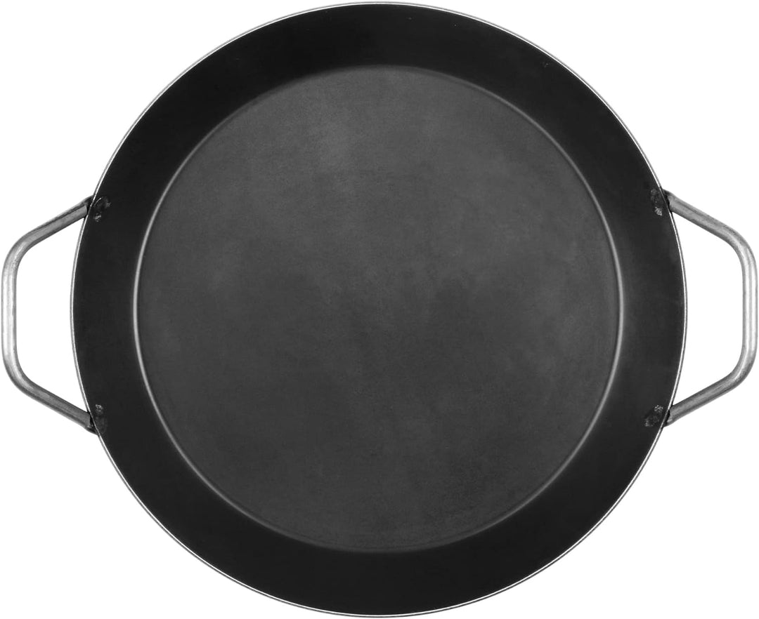 GRÄWE Eisen-Servierpfanne mit 2 Griffen, 32 cm flach, glatt