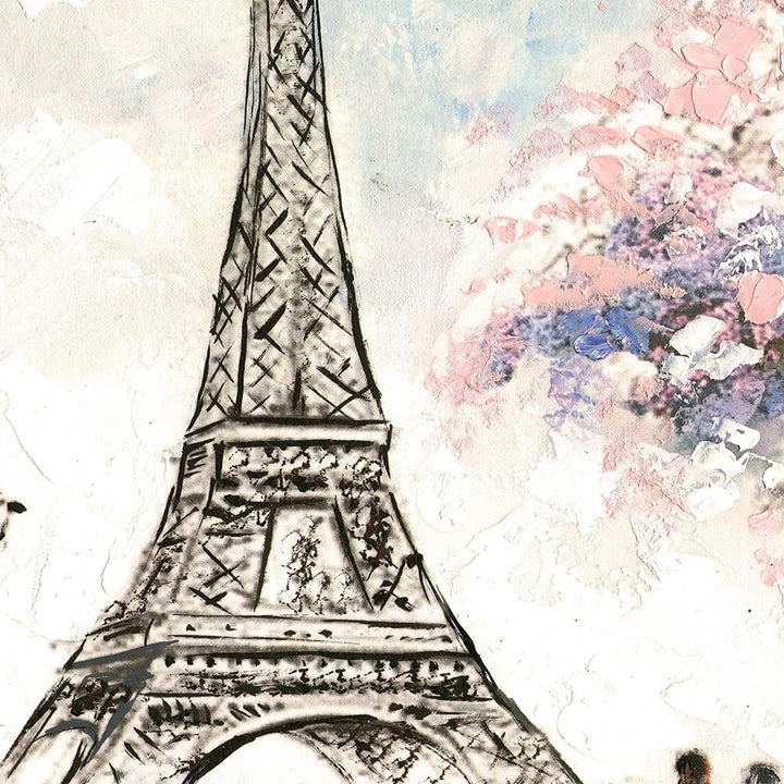 Feeby Viles - Leinwand Bilder - Fensterblick Natur- 90x60 cm- Deko Wohnzimmer - Wandbilder Schlafzim