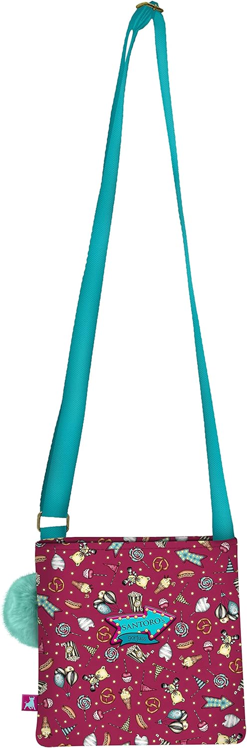 safta Unisex Kinder Kleine Umhängetasche Gorjuss Fairground Fireworks 21 x 20 x 1,5 cm, bunt, Einhei