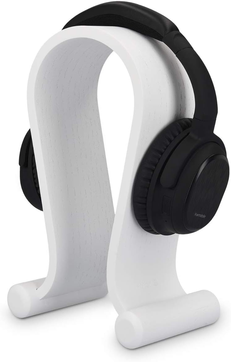 kalibri Kopfhörerhalter Kopfhörerständer Universal aus Holz - Kopfhörer Halter Headset Halterung - O