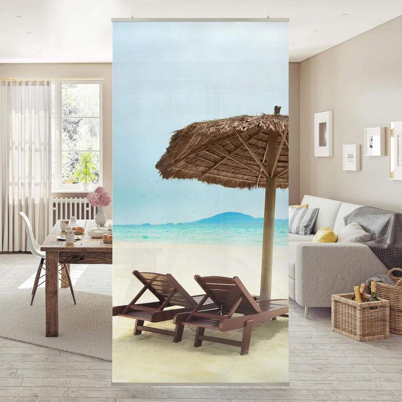 Bilderwelten Raumteiler Beach of Dreams 250x120cm ohne Halterung 250x120cm without hanger, 250x120cm