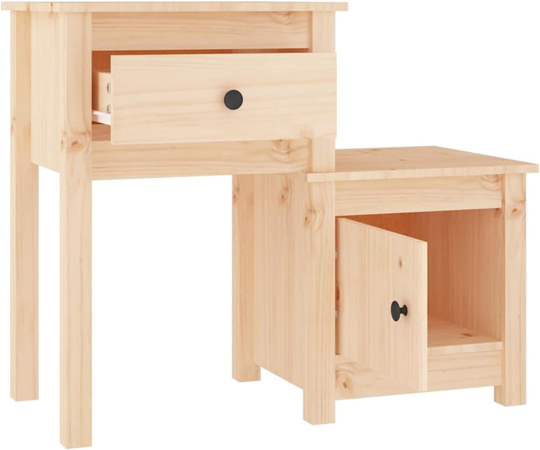 Tidyard Nachttisch mit Schublade und 1 Fach Nachtschrank Nachtkonsole Nachtkommode Schlafzimmer Schr