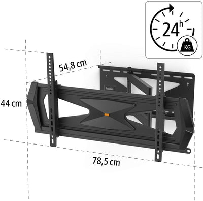 Hama TV Wandhalterung schwenkbar 180°, neigbar, ausziehbar (TV Halterung für grosse Fernseher 37 bis