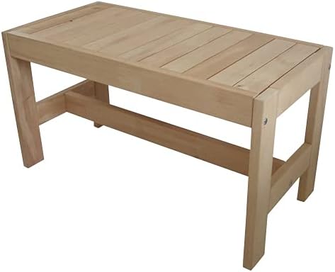 Saunabank Erle Gr. III: LBH 62x35x30 cm 62x35x30 (LxBxH in cm), 62x35x30 (LxBxH in cm)