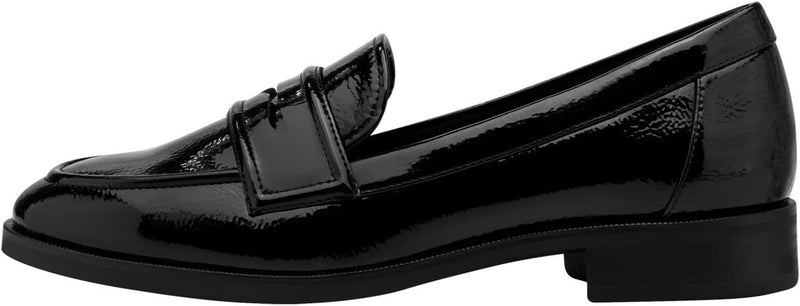 Tamaris Damen Slipper, Frauen Slip On,TOUCHit-Fussbett 36 EU Black Patent, 36 EU Black Patent