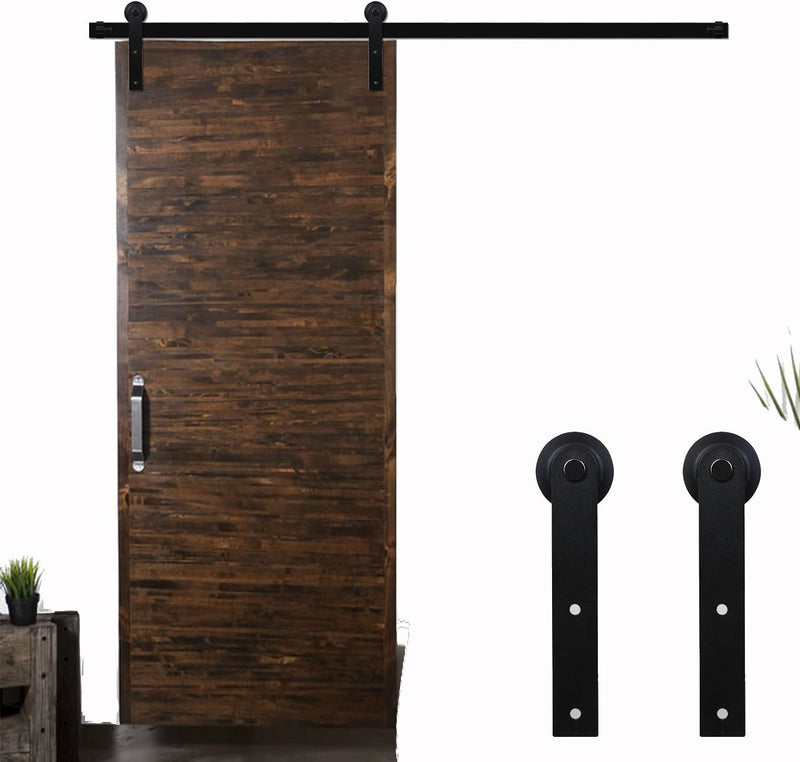 9FT/274 cm Schiebetür Kit Barn Door Hardware Schiebetuerbeschlag Set Hängeschiene Schiebetürsystem f