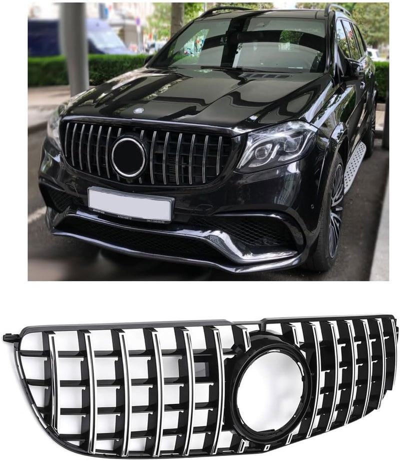 GCP Grill Sport Kühlergrill passt für Mercedes W166 X166 GLS AB 2016 PANAMERICANA AMG GT DESIGN