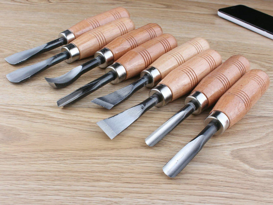 Holz Skulptur Carving Meissel Werkzeug-Set DIY Art Craft (8 PCS)