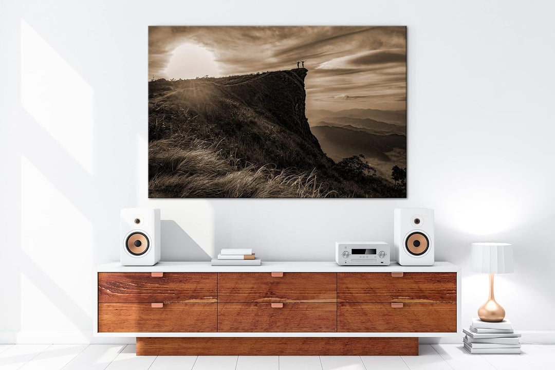 deyoli abenteuerliche Wanderung in der Landschaft Thailands Format: 80x60 als Leinwand, Effekt: Sepi