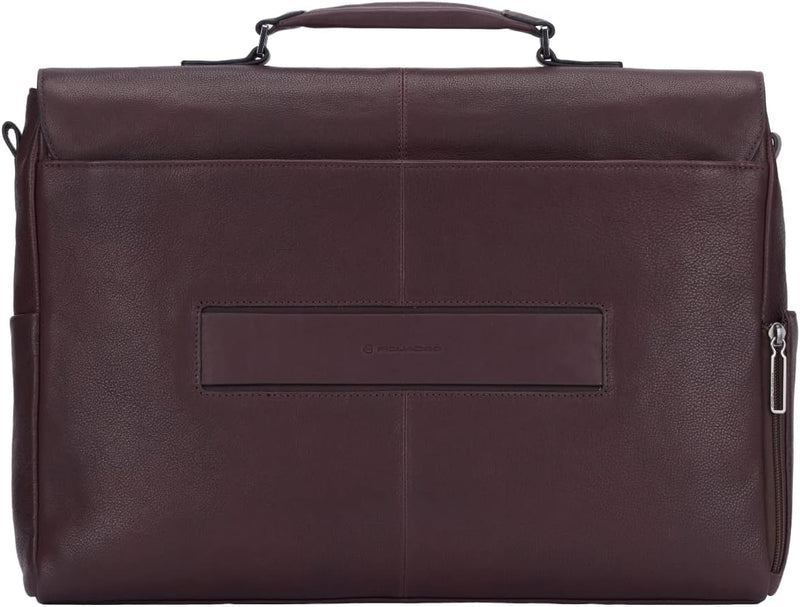 Piquadro Ronnie Aktentasche Leder 43 cm Laptopfach Brown 43,00 x 31,00 x 14,00 (cm), Brown 43,00 x 3