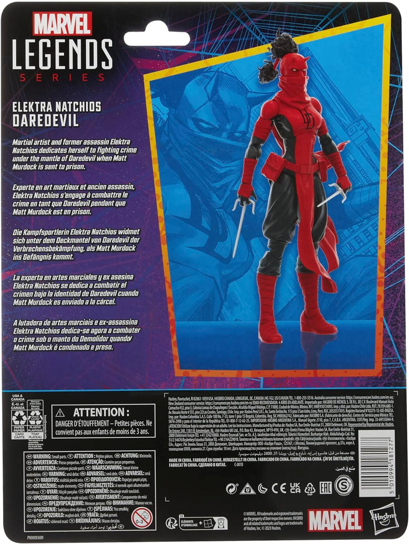 Marvel Hasbro Legends Series Elektra Natchios Daredevil, 15 cm grosse Action-Figur zum Sammeln