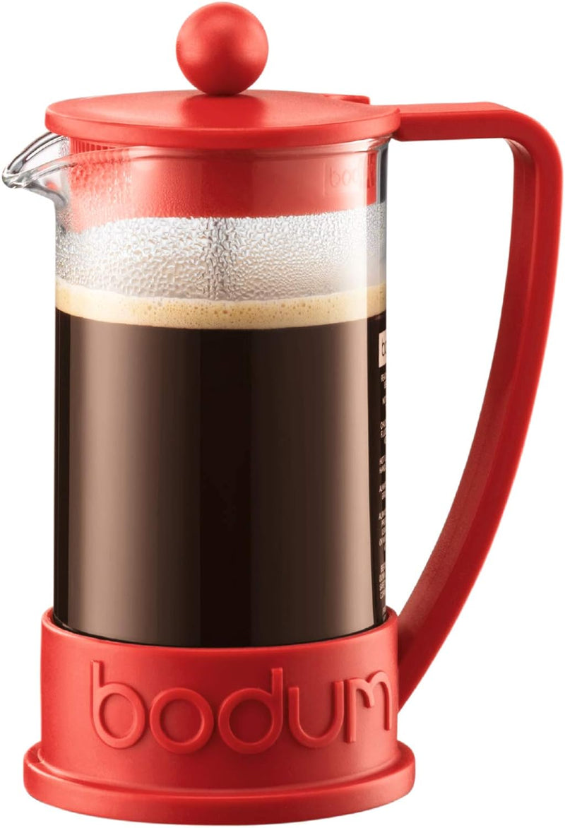 Bodum Brazil 10938-294 Kaffeebereiter 8 Tassen 1 l Rot Rot 8 Cups, Rot 8 Cups