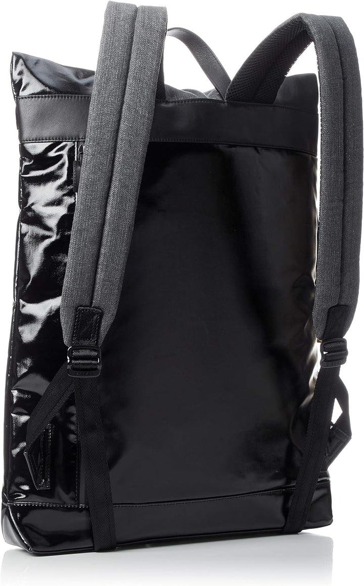 Diesel Herren D-TOLLE Back-Backpack Ruckscke, Grau Denim/Schwarz, Einheitsgrösse