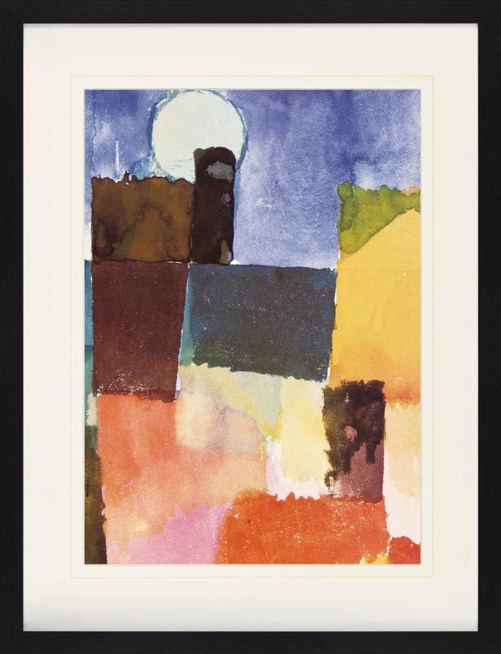1art1 Paul Klee Poster Mondaufgang Über St. Germain, 1915 Gerahmtes Bild Mit Edlem Passepartout | Wa