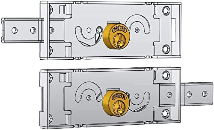 Schlösser seitliche Headset für Rollladen Art. a711.0 eine 39440, Zylinder aus Messing.Ausstattung Z