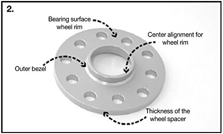 Spurverbreiterung TRAK+ Spurverbreiterungen/TRAK+ Wheel Spacers von H&R (3075726) Distanzscheibe Räd