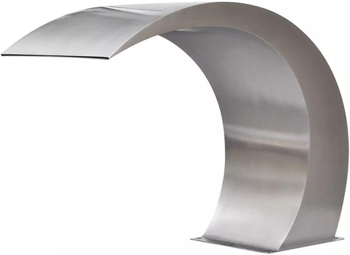 yorten Wasserfall Schwalldusche mit gebogenem Edelstahlelement aus Edelstahl 45 x 30 x 60 cm(B x T x