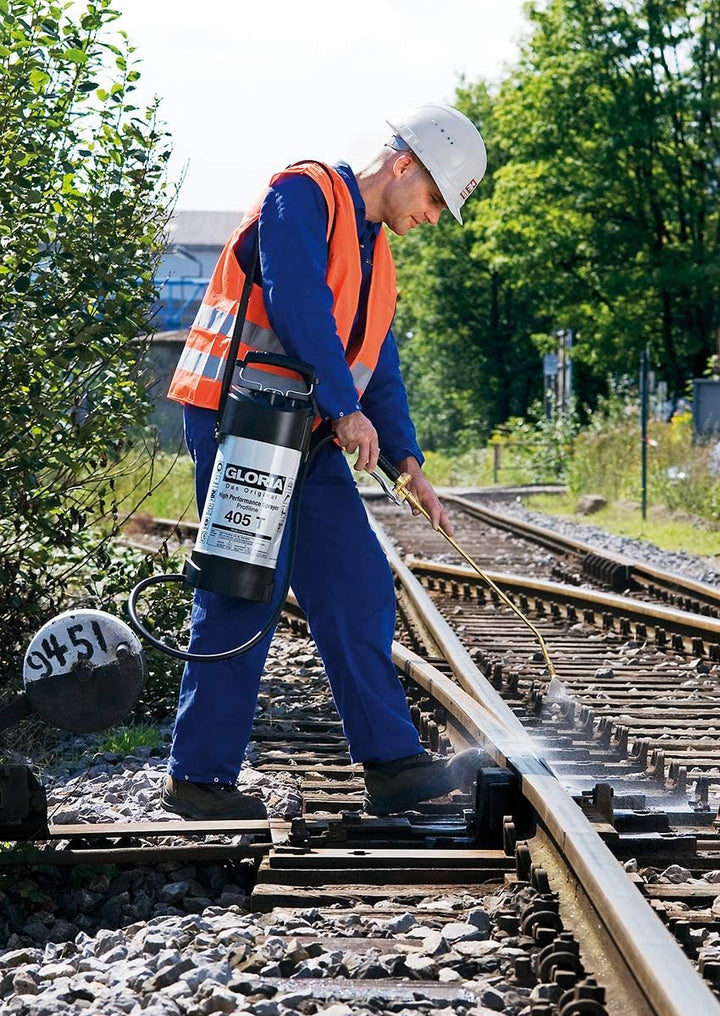 GLORIA Hochleistungssprühgerät 405 T Profiline | 5 L Füllinhalt | Profi-Drucksprüher aus Stahl | Mit