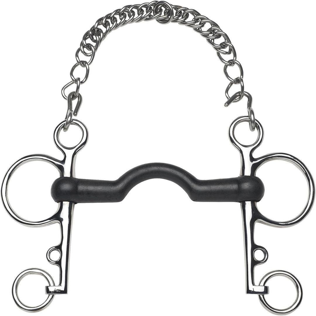 FEELING Stangenpelham mit Zungenfreiheit, Gummimundstück Breite 12,5 cm, Stärke 14 mm, Seitenteile 1
