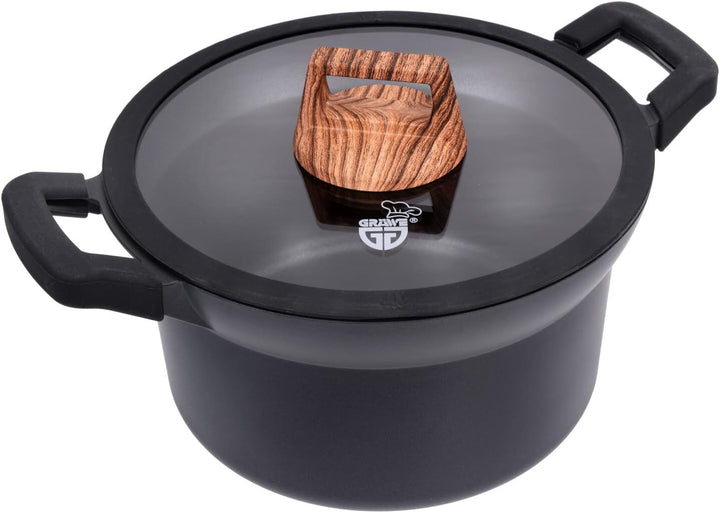 GRÄWE Kochtopf Aluguss 24 cm, Serie Alu-Line Kochtopf Ø 24 cm, Kochtopf Ø 24 cm