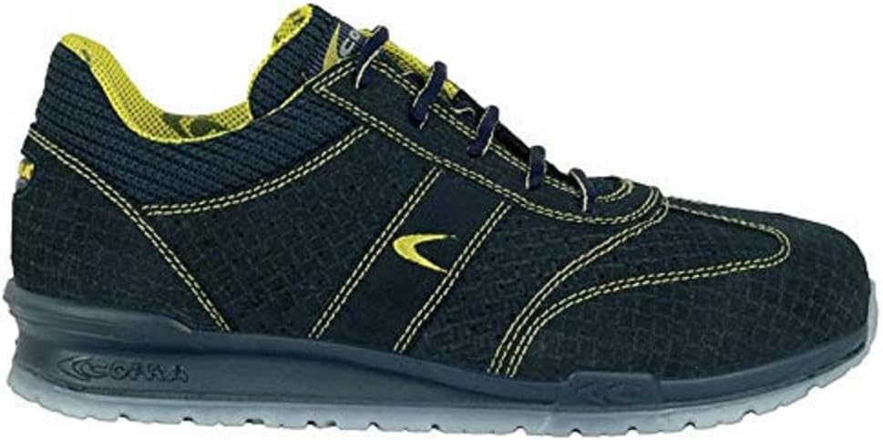 Cofra 78410-001.W42 SIVORI S1 P SRC Sicherheitsschuhe, Blau/Gelb, Grösse 42 42 EU, 42 EU