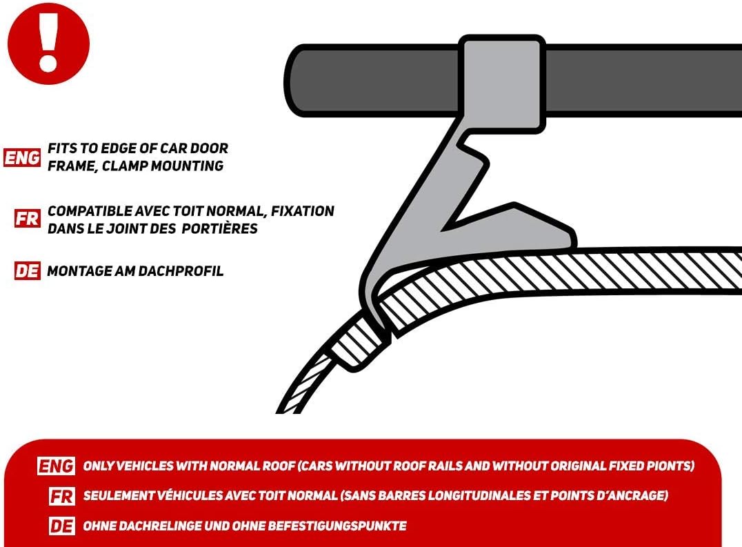 Aluminium Dachträger für Audi A3 8V Sportback 2012-2020