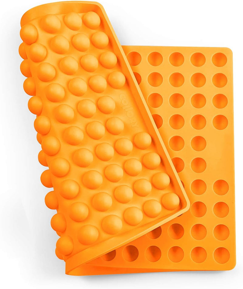 Collory Backmatte Hundekekse für GROSSE HALBKUGEL (2cm Ø) Leckerlis, Silikon Backform, Backunterlage