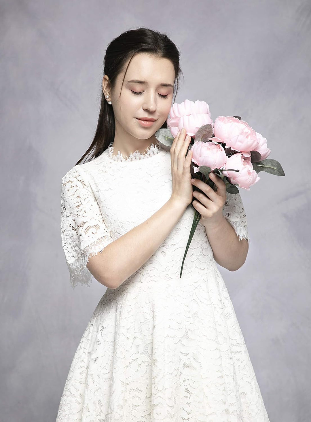 Kate 2,5x2,5m Fotografie Hintergründe Graue Foto Hintergründe Mikrofaser Textur Porträt Hintergrund