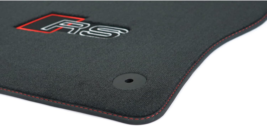 Audi 8Y1863011DRPP Textilfussmatten Premium Velours Fussmatten 4X Stoffmatten, mit RS Schriftzug, sc
