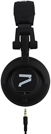 7even Headphone black / Dj, Hifi, Sport Kopfhörer schwarz , dreh-klappbar, tauschbares Kabel, 110db,