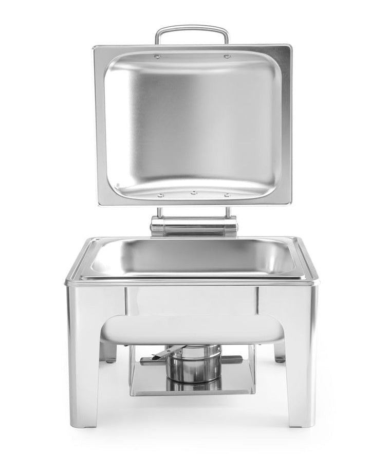 HENDI Chafing Dish, Satiniert, Inkl. zwei Brennpastenbehälter, einer Lebensmittelpfanne, einem Wasse
