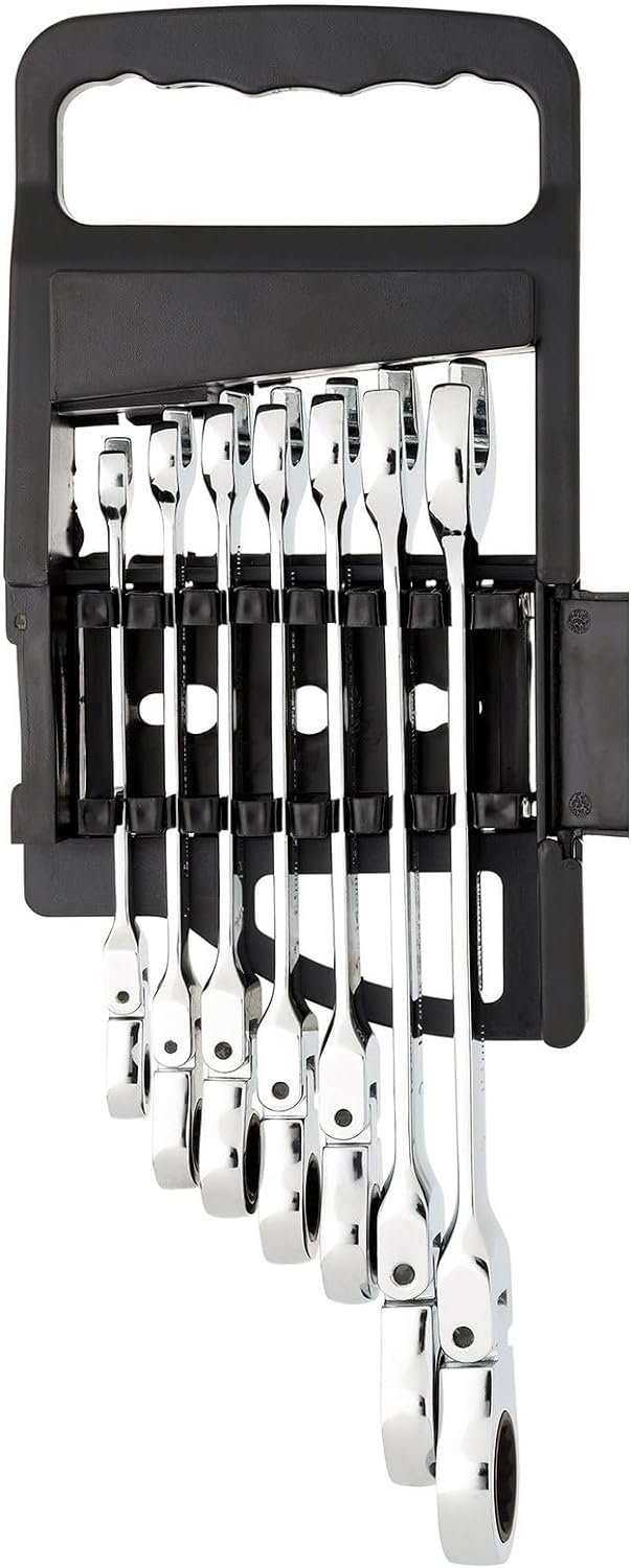 Draper 25396 Hi-Torq Ratschen-Ringmaulschlüssel, 7-teilig