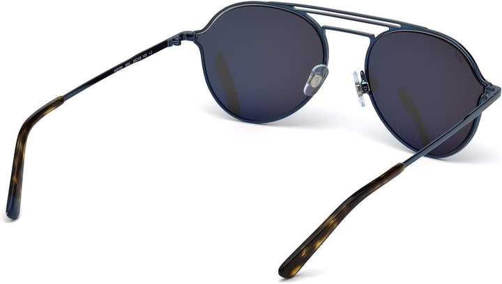 WEB Unisex-Erwachsene WE0230 90X 56 Brillengestelle, Blau (Blu LucBlu Specchiato), 56.0