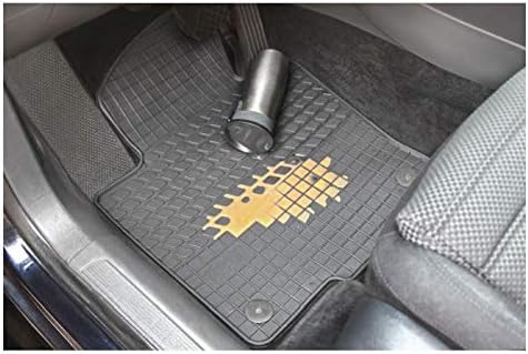 Fussmatten Vorne, Hinten + Tunnel Matte 5er Set für Renault Megane 4 IV ab 2016 Gummi Gumimatten Vor